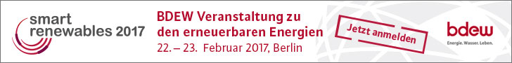 Smart Renewables, 22. – 23. Februar 2017, Berlin