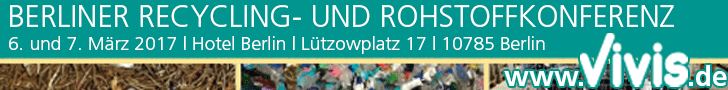 BERLINER RECYCLING- UND ROHSTOFFKONFERENZ, 6. und 7. März 2017, Berlin